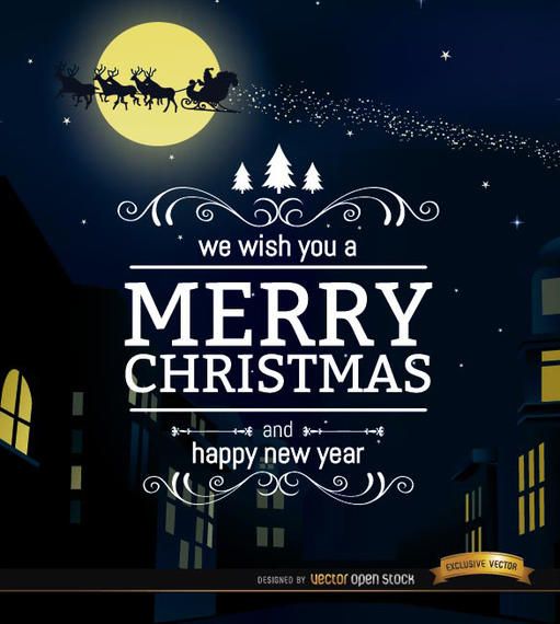 Merry Christmas city night background Merry Christmas city night background