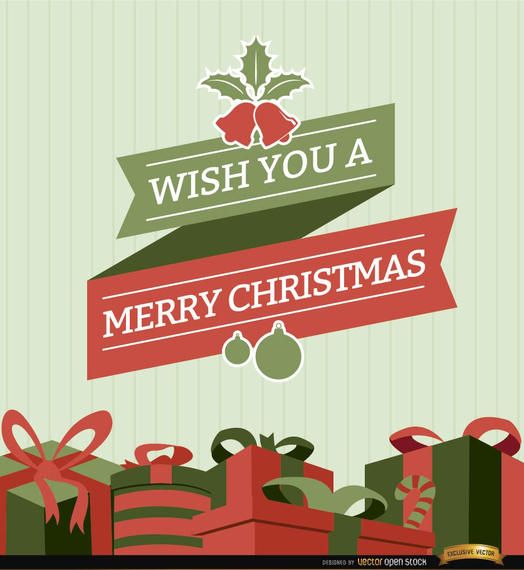 Christmas ribbon and gifts background Christmas ribbon and gifts background