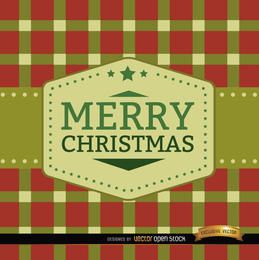 Fondo de cuadrados de feliz Navidad