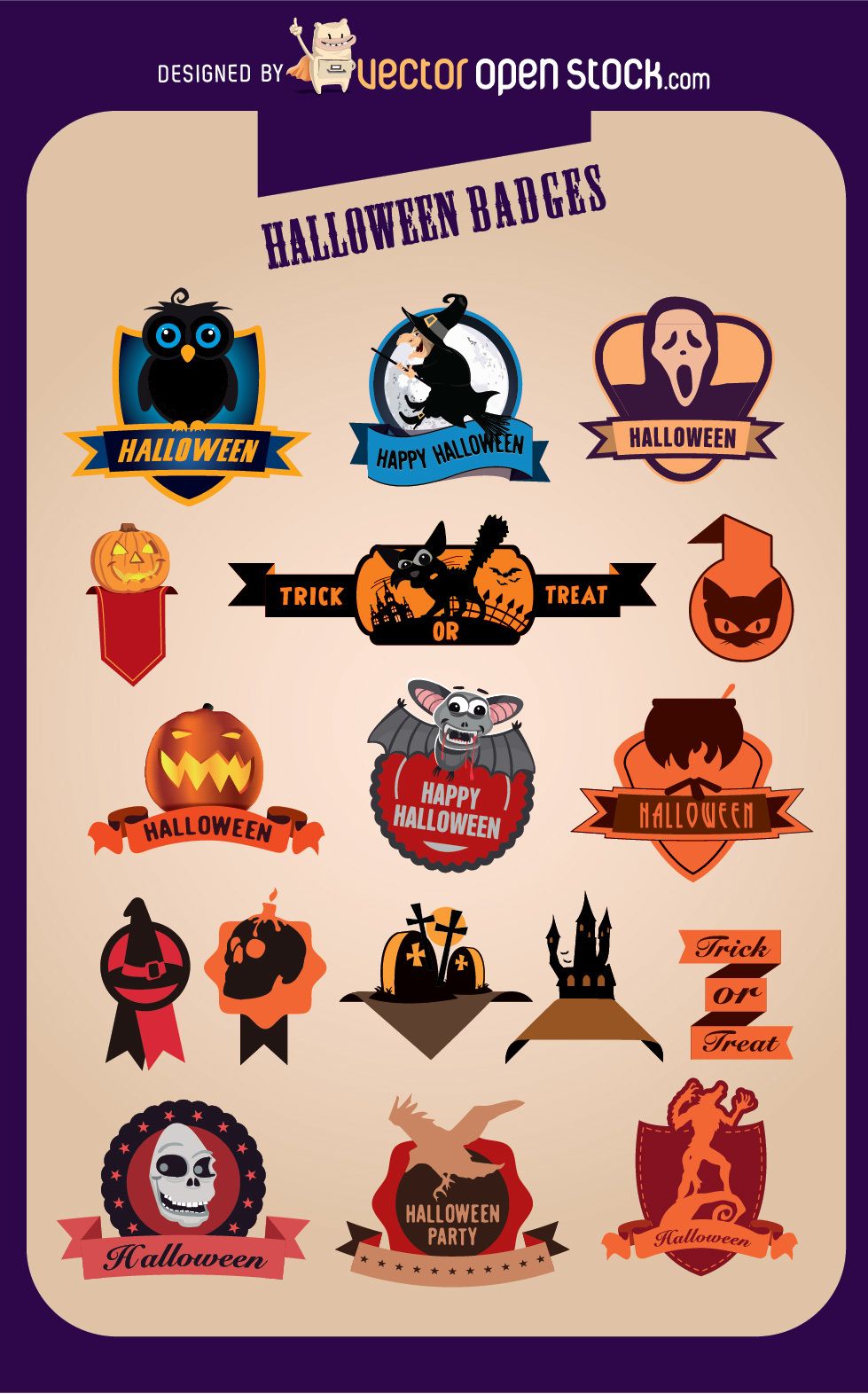 17 Halloween Creative Badges