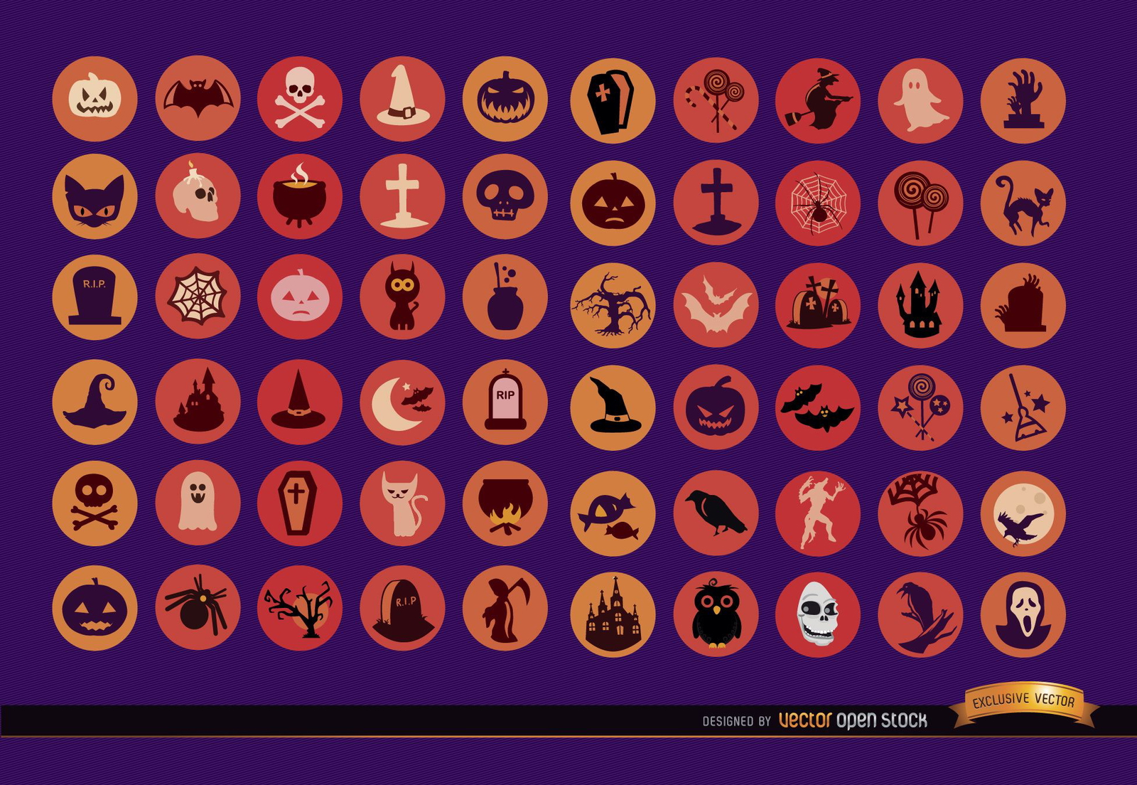 60 Halloween Icons