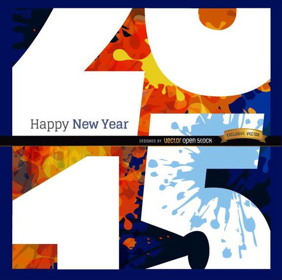 Feliz 2015 grunge perto vista fundo Feliz 2015 grunge perto vista fundo