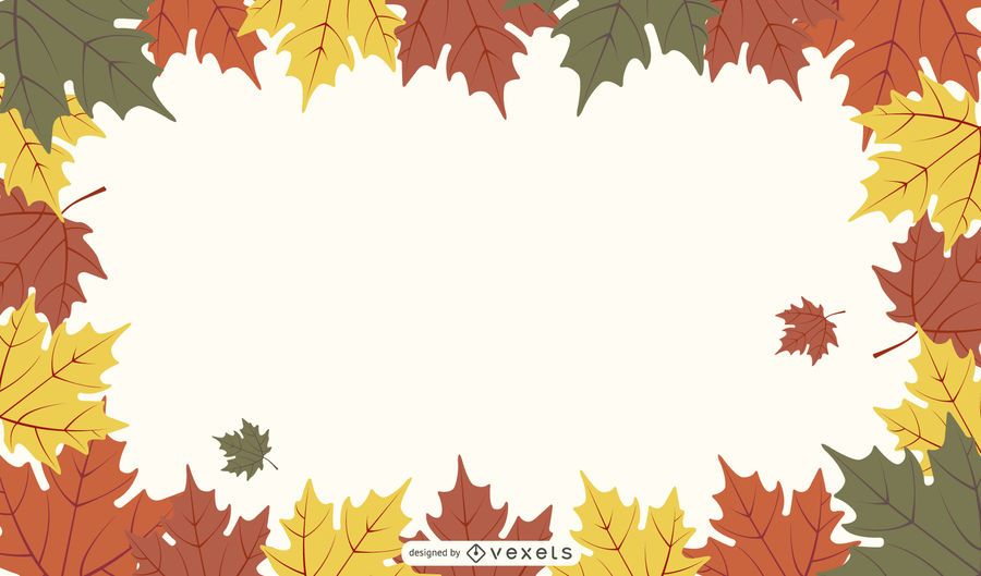 Fallen Autumn Leaves Frame & Background Pack Fallen Autumn Leaves Frame & Background Pack