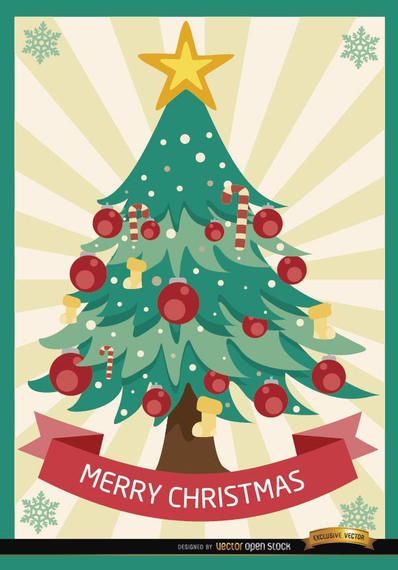 Merry Christmas tree radial stripes Merry Christmas tree radial stripes