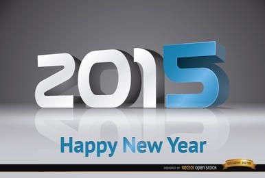 2015 New Year modern number background