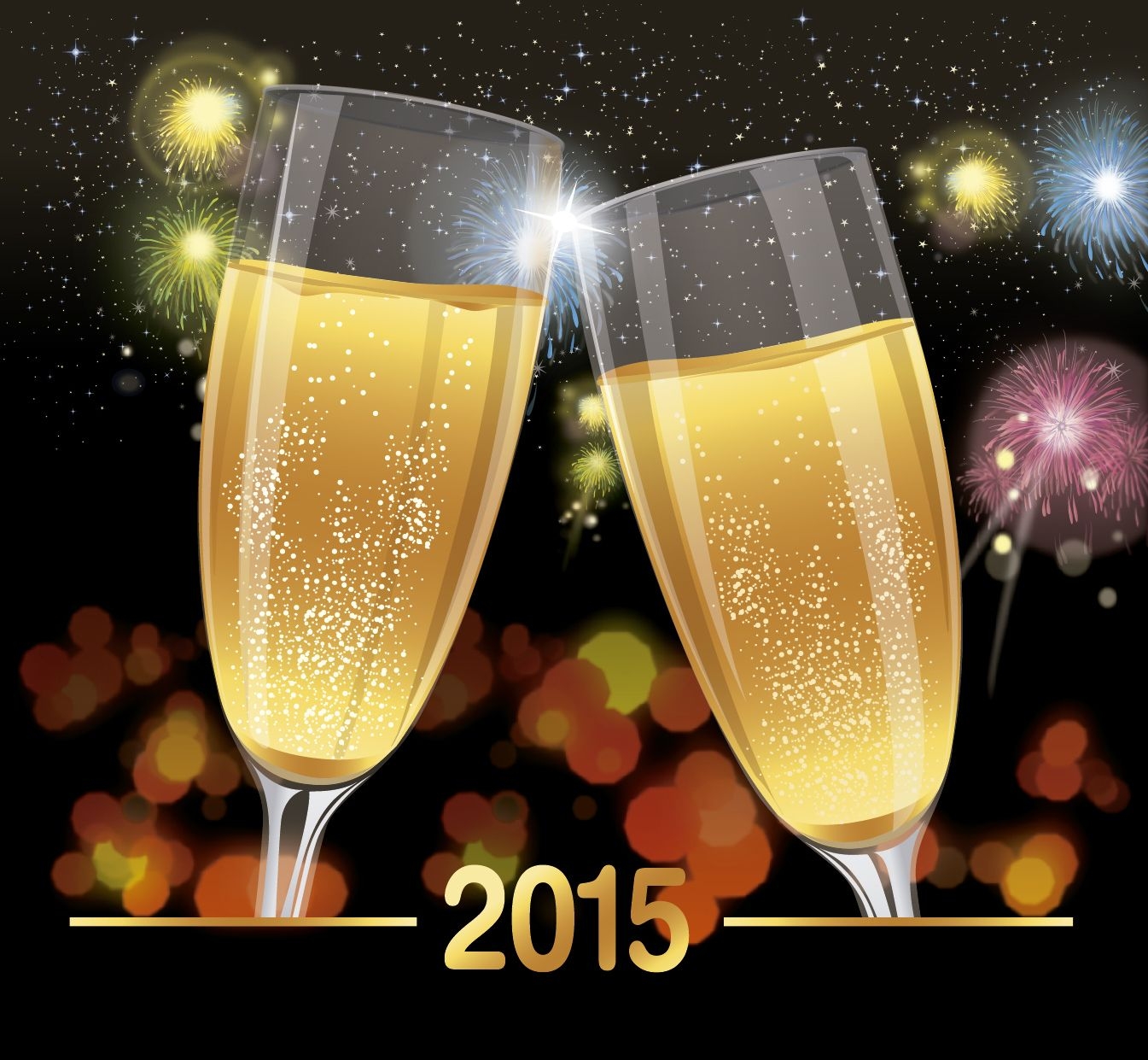 2015 celebration toast background