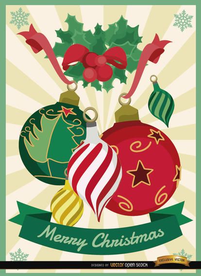 Christmas balls mistletoe background Christmas balls mistletoe background