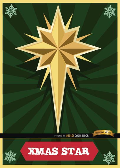 Christmas star card radial stripes Christmas star card radial stripes