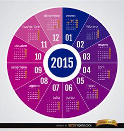 Calendário da Rodada 2015 em Espanhol