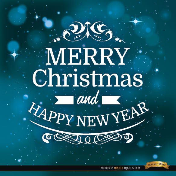 Christmas message space background