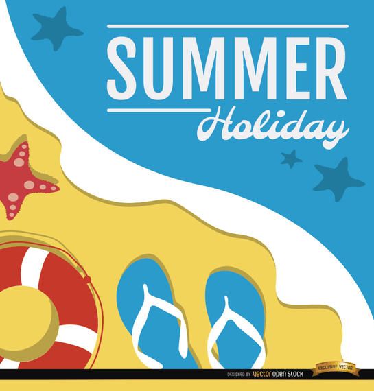 Summer holidays beach Summer holidays beach