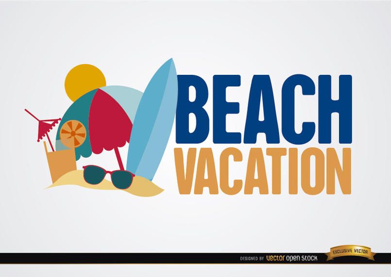 Beach vacation background Beach vacation background