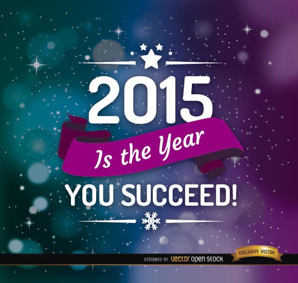 Year 2015 space ribbon background Year 2015 space ribbon background