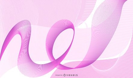 Fluorescent Pink Waves & Spiral Lines Background