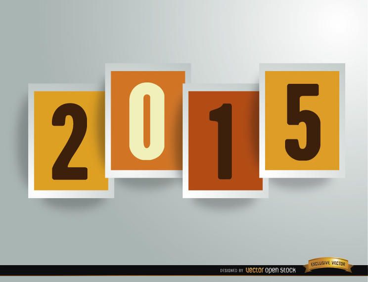 2015 digits in frames Background 2015 digits in frames Background