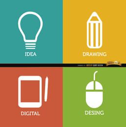 Creative process backgrounds