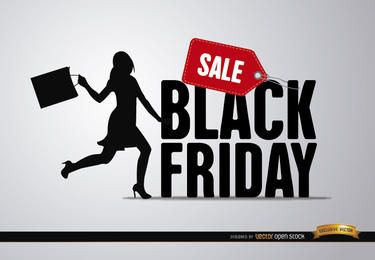 Mulher em liquidação da Black Friday