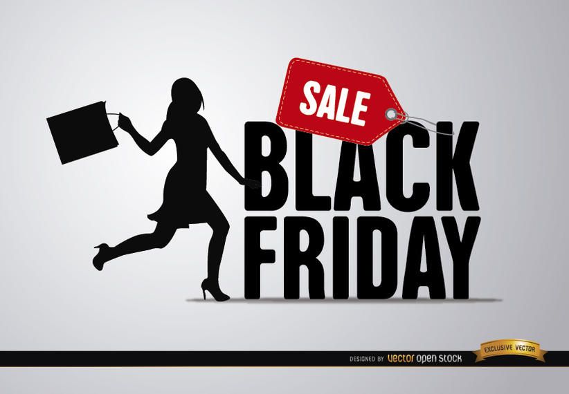 Black Friday sale woman Black Friday sale woman