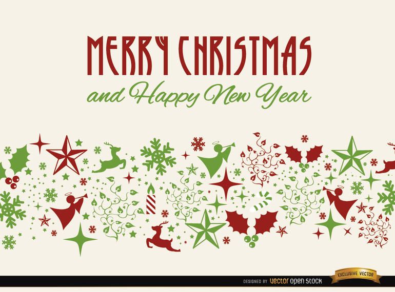 Christmas pattern ornaments background Christmas pattern ornaments background