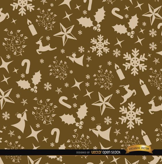 Patrón de adornos de oro de Navidad Patrón de adornos de oro de Navidad