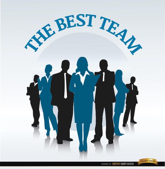 Business team in row background Business team in row background