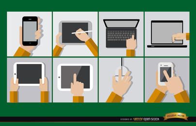 8 dispositivos de computador móvel 8 dispositivos de computador móvel