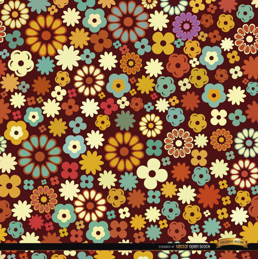 Lots of colorful flowers pattern