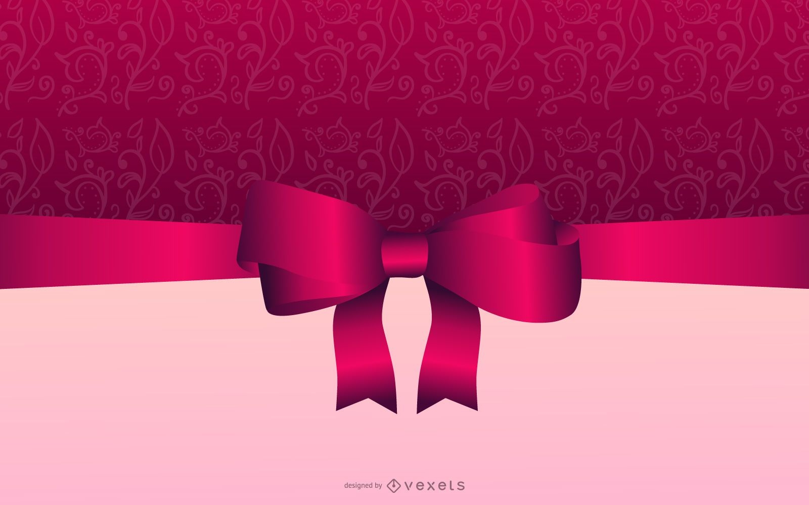 Helle rosa elegante Weihnachtskarte