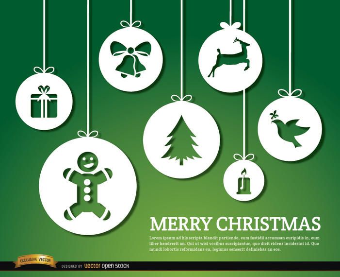 Feliz navidad colgando adornos de fondo Feliz navidad colgando adornos de fondo