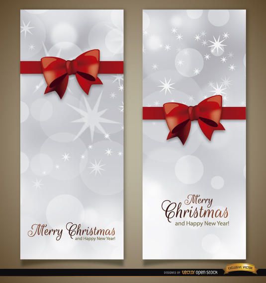 2 marcadores de arco de cinta vertical de Navidad 2 marcadores de arco de cinta vertical de Navidad
