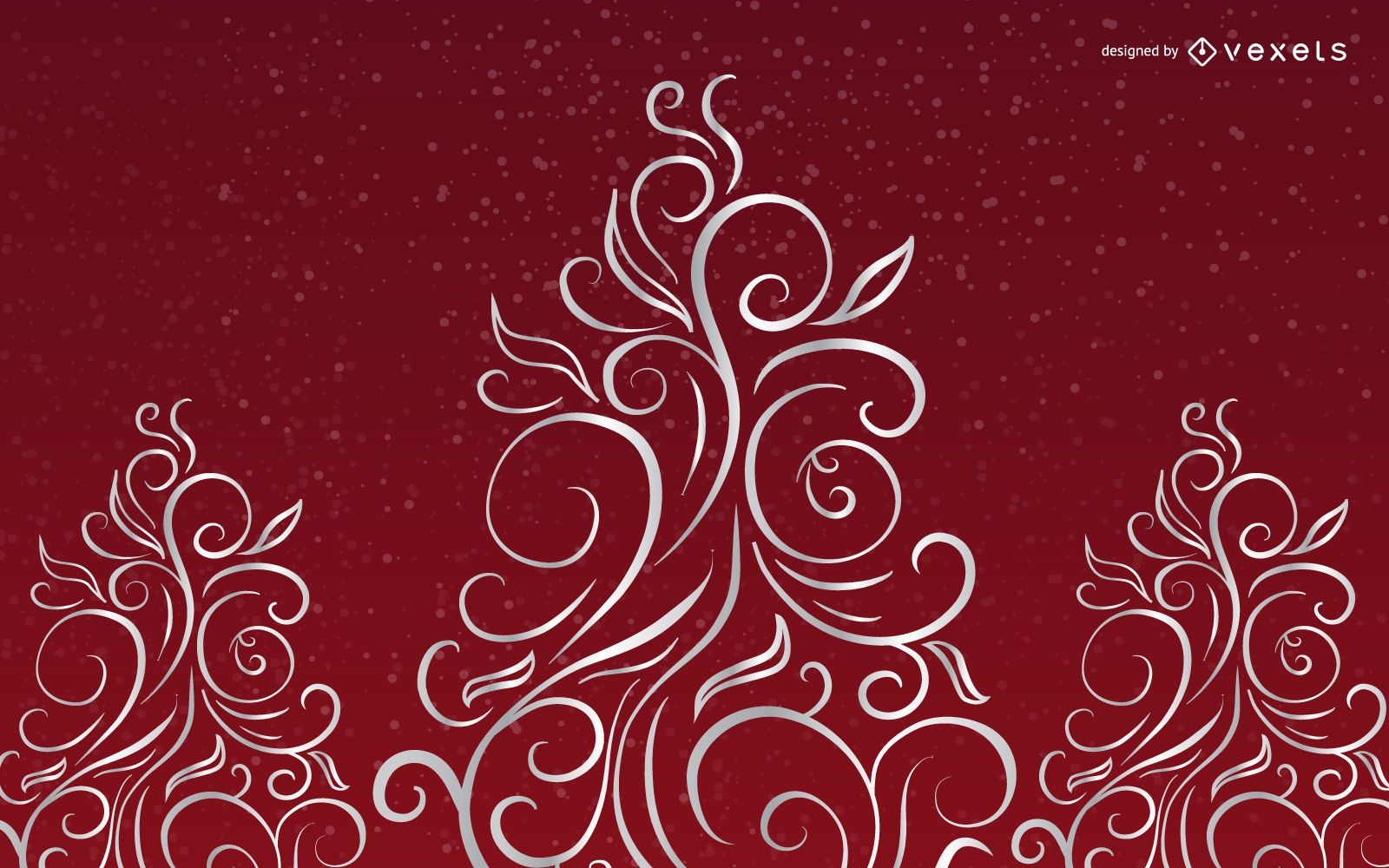 Brillantes curvas creativas en forma de árbol de Navidad