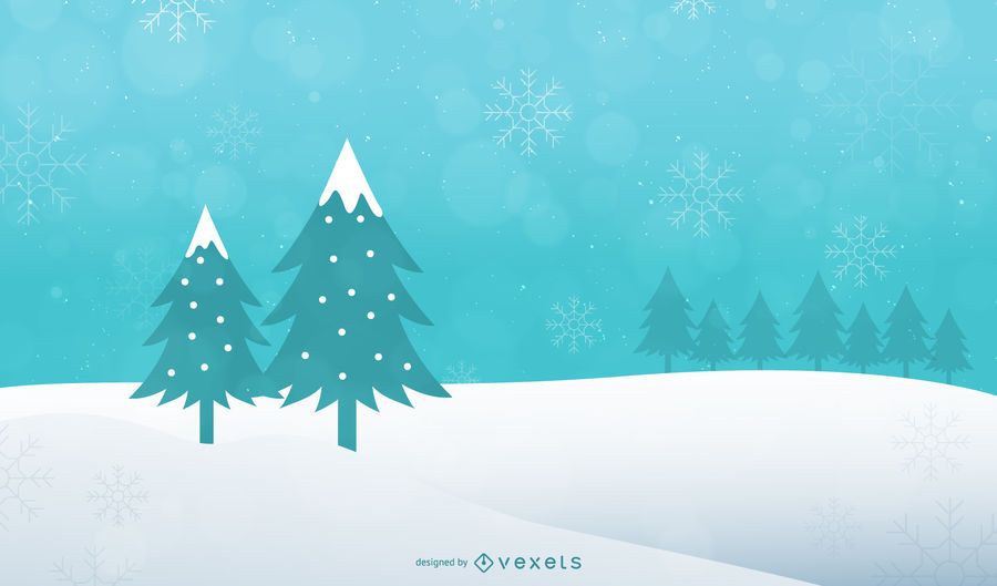 Árvore de Natal abstrata na neve paisagem de fundo Árvore de Natal abstrata na neve paisagem de fundo