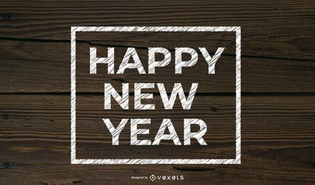 New Year Angling Grain Textured Typography New Year Angling Grain Textured Typography