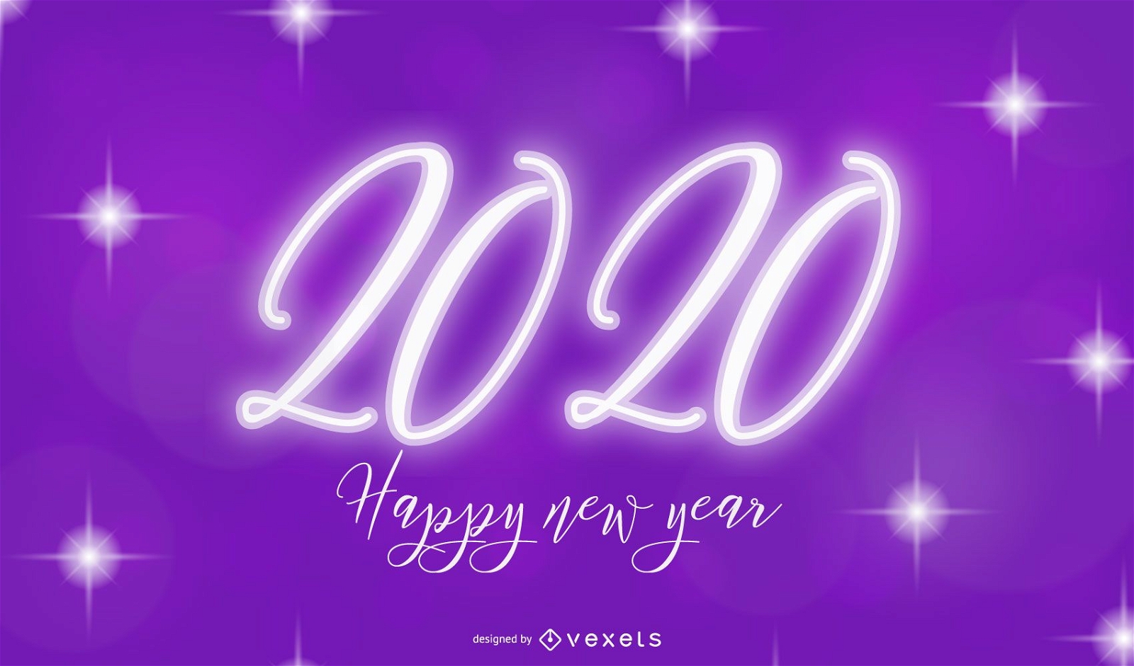Creative Purple Light 2015 Typography