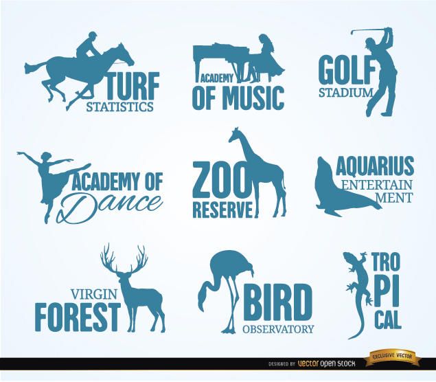 Recreation and animal logos Recreation and animal logos
