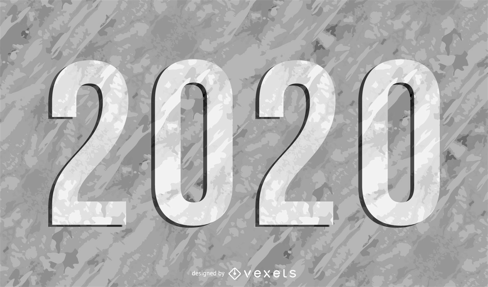 Grungy Textured 2015 auf grauem Hintergrund