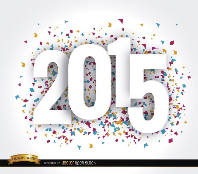 Frohes 2015 Jahr Tapete