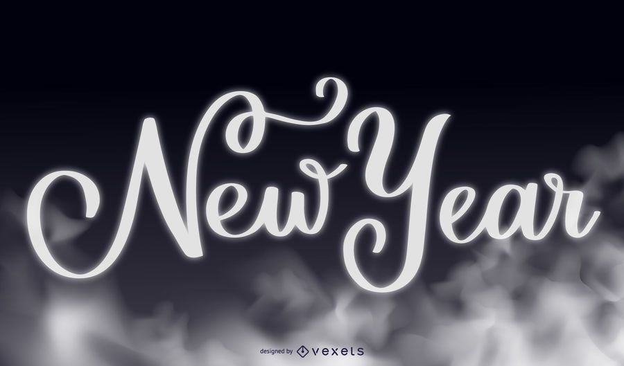 Smoky Typography New Year 2015 Background Smoky Typography New Year 2015 Background
