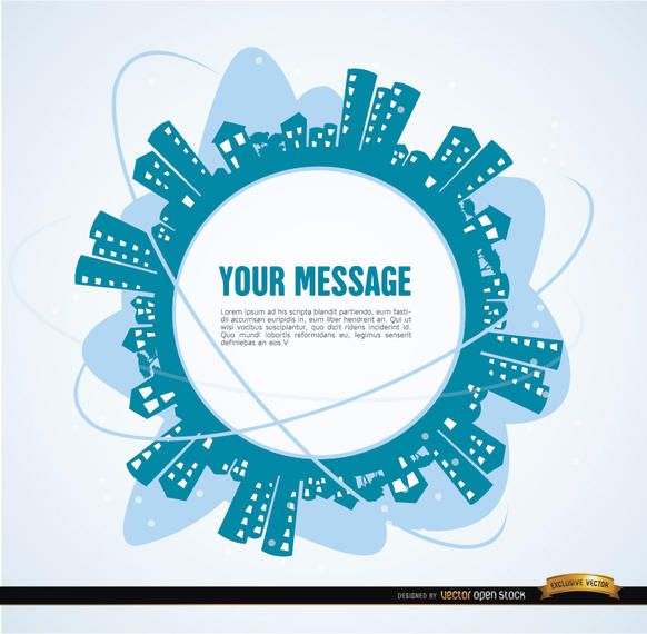 City around message circle City around message circle