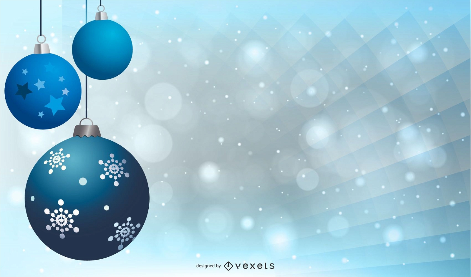Blue Christmas Graphic Vector