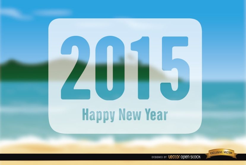 2015 New Year Holidays beach