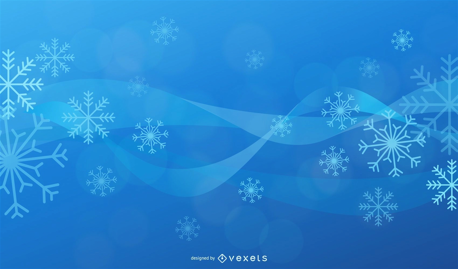 Fundo de Natal com ondas azuis