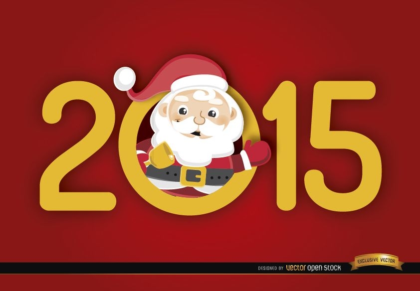 2015 number Santa inside 
