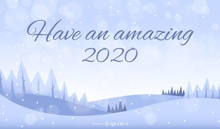 Snow Landscape 2020 Background Snow Landscape 2020 Background