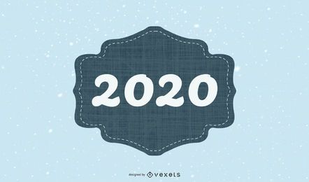 Einfache Vintage 2020 Karte
