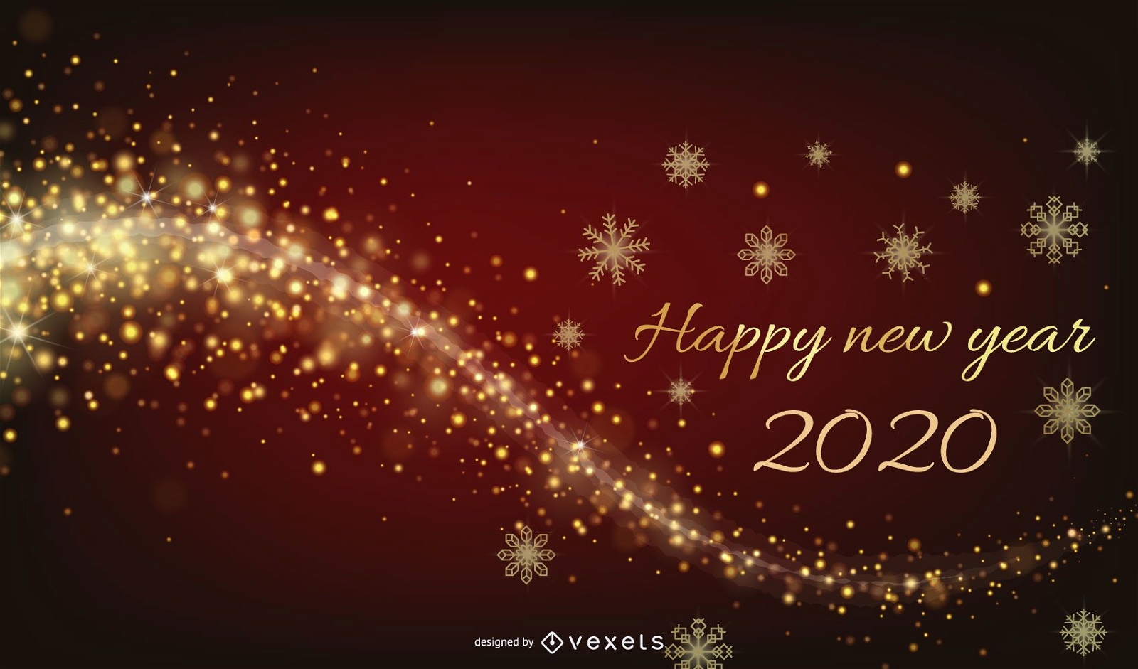 Glühender Hintergrund des neuen Jahres 2015