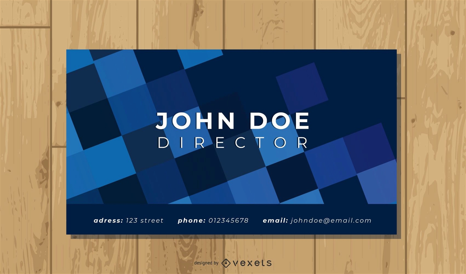 Colorful Polygonal Design Business Card Template