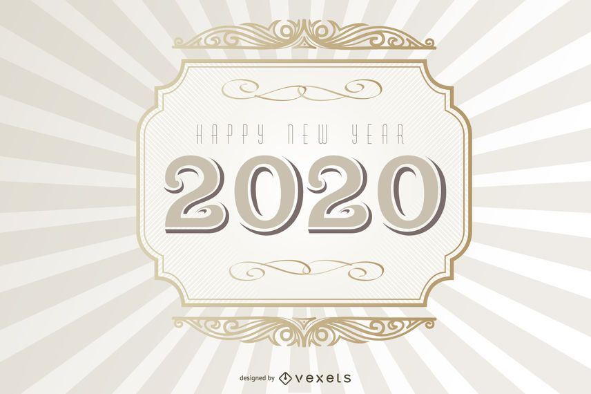Fundo do vintage de tipografia 2020 Fundo do vintage de tipografia 2020