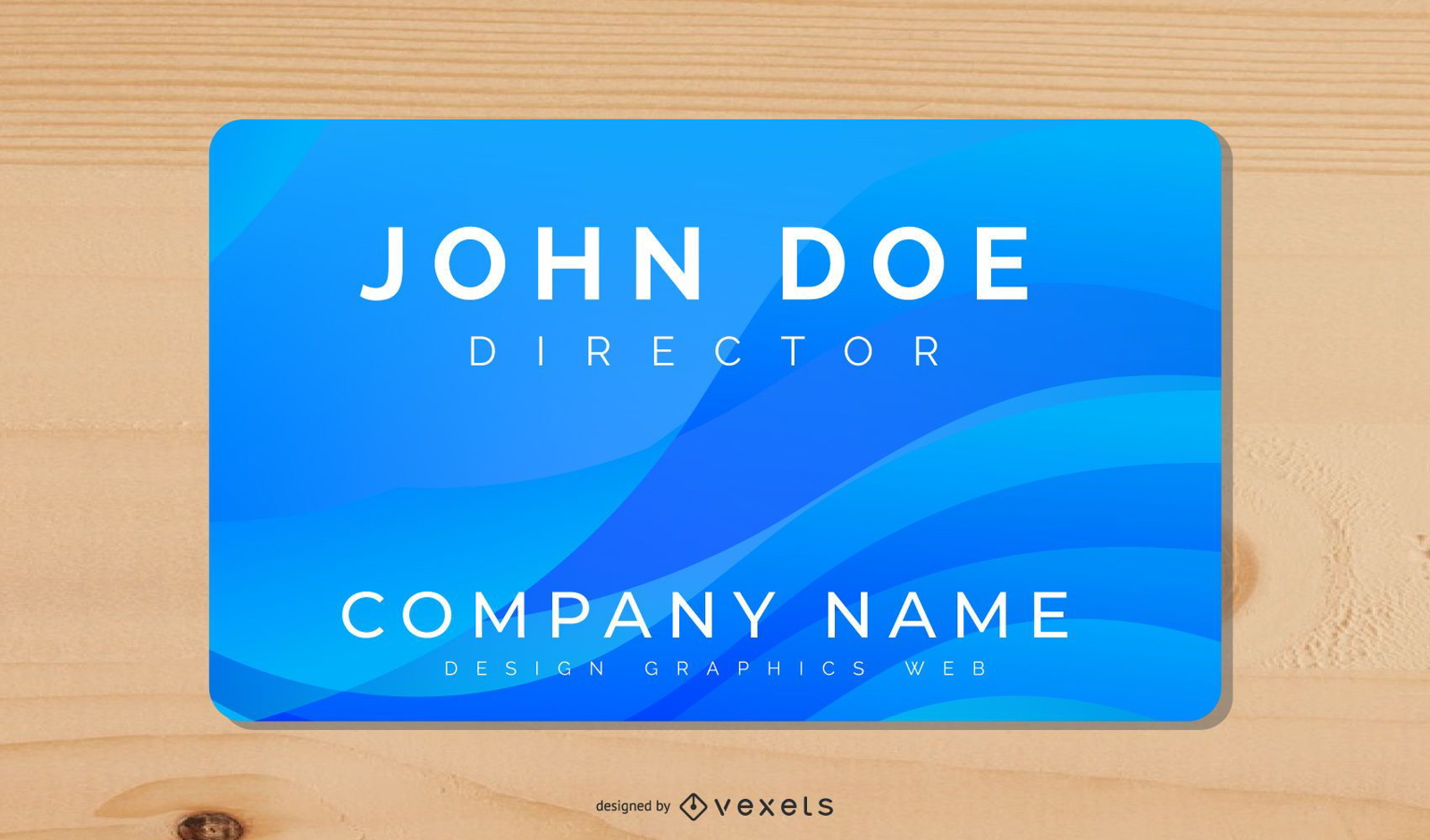 Blue Waves Business Card Design