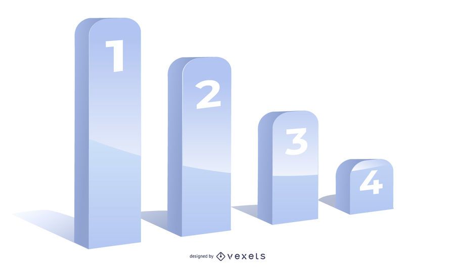 Grey 3D Growing Chart Infographic Grey 3D Growing Chart Infographic
